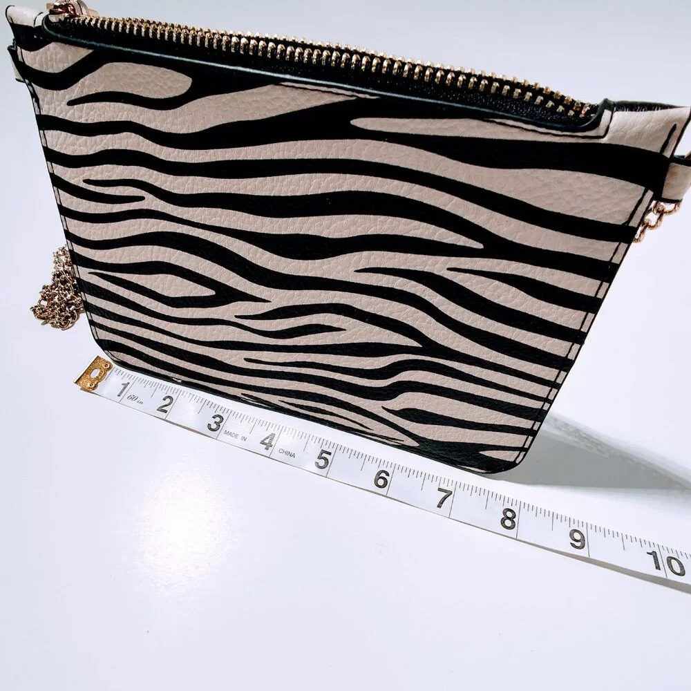 Women's Zebra‎ Crossbody Chain Small Purse